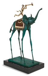 Triumphant Elephant by Salvador Dali - Bronze Sculpture sized 12x21 inches. Available from Whitewall Galleries